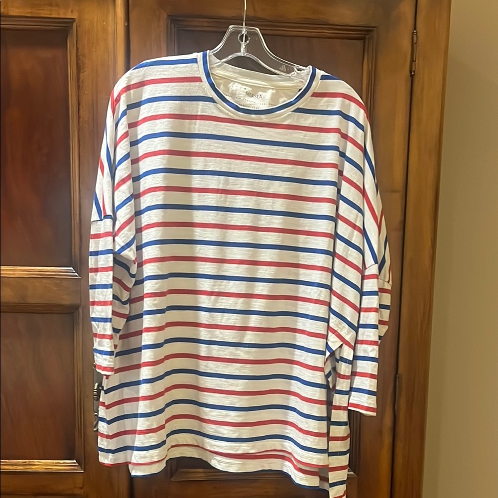 Striped Red and Blue Women's Tunic